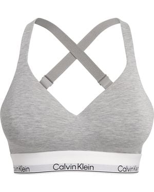 Calvin Klein Icon Lined Bralette - Grey