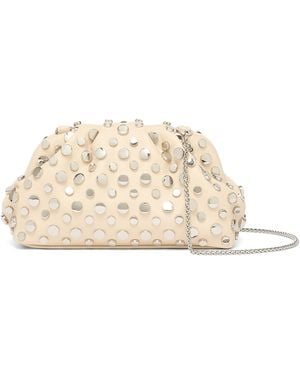 Marella Studded Clutch Bag - Natural