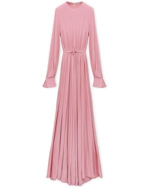 Loewe Jersey Draped Maxi Dress - Pink