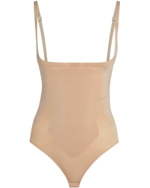 Spanx Sculpt Oncore Open-Bust Brief Bodysuit - Natural