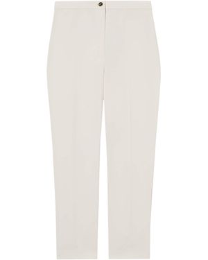 Marina Rinaldi Straight Tailored Trousers - White