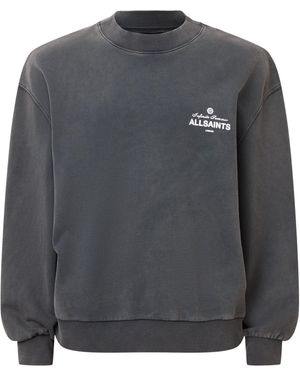 AllSaints Organic Cotton Soileil Sweatshirt - Grey