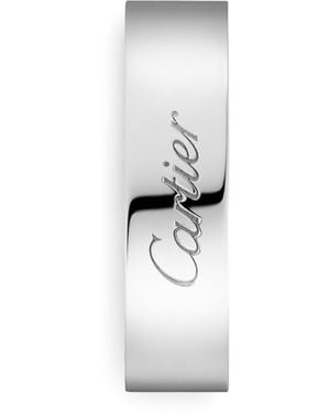 Cartier Platinum C De Wedding Band - White
