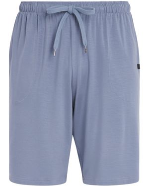 Derek Rose Micro Modal Basel Sweat Shorts - Blue