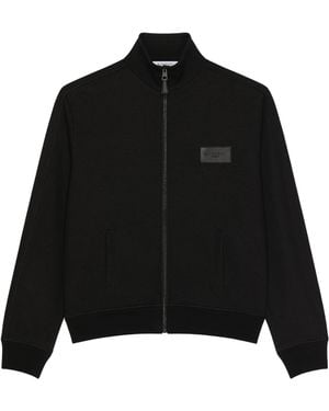 Givenchy Jersey Funnel-Neck Bomber Jacket - Black