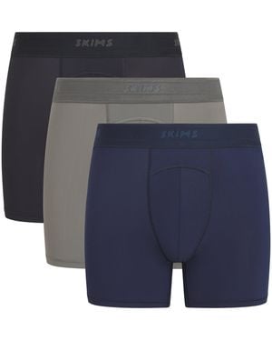 Skims Stretch Sport Boxer Briefs - Blue