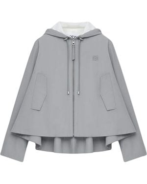 Loewe Trapeze Hooded Jacket - Gray