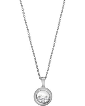 Chopard And Diamond Happy Diamonds Icons Pendant Necklace - Metallic