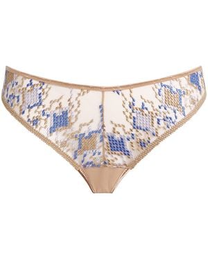 Aubade Cotton Poetic Delights Tanga Briefs - White