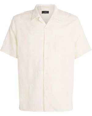 Vince Embroidered Floral Cabana Shirt - White