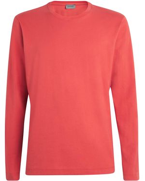 Hanro Cotton Night & Day Living T-Shirt - Red