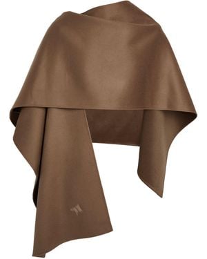 Nanushka Wool-silk Kamin Shawl - Brown