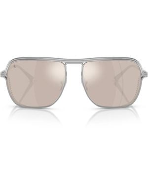 Ferrari Logo-Detail Sunglasses - Grey