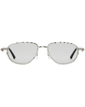 Kuboraum Metal-Acetate Mask J71 Sunglasses - Metallic