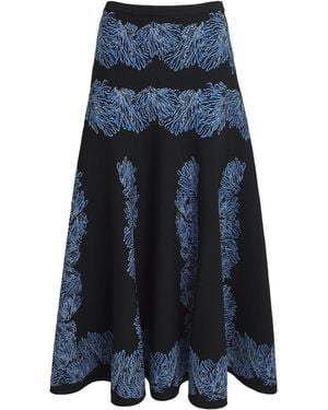 Ulla Johnson Knitted Alessia Maxi Skirt - Blue