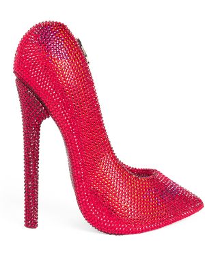 Judith Leiber Crystal Stiletto Clutch Bag - Pink