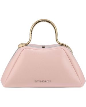 BVLGARI Leather Serpentine Shoulder Bag - Pink