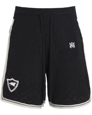 Amiri Embroidered Arts District Shorts - Black