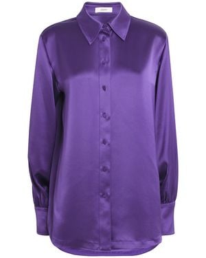 JOSEPH Satin Dieu Blouse - Purple