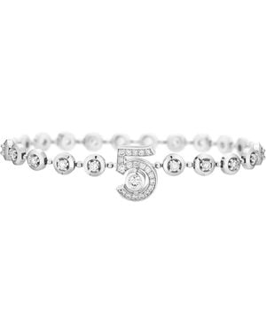 CHANEL And Diamond Eternal N°5 Diamond Line Bracelet - White