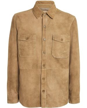 PAIGE Suede Peyman Jacket - Natural