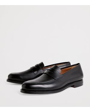 Polo Ralph Lauren Leather Maestra Penny Loafers - Black