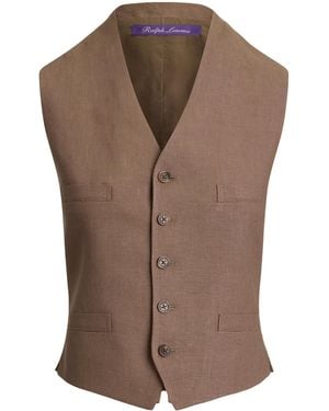 Ralph Lauren Linen Jaiden Waistcoat - Brown