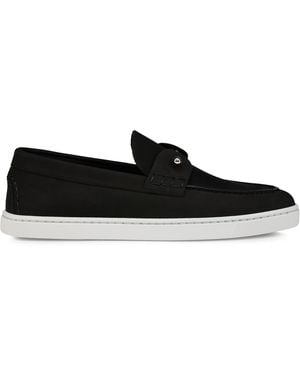 Christian Louboutin Chambeliboat Donna Leather Boat Shoes - Black