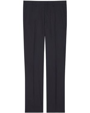 Givenchy Wool Slim Tailored Pants - Blue