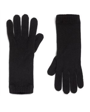 Johnstons of Elgin Cashmere Short Cuff Gloves - Black