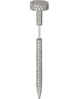 Cartier And Diamond Juste Un Clou Tie Pin - White