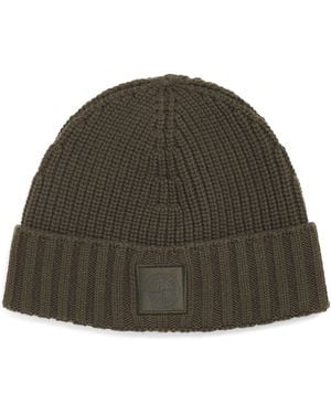 Stone Island Ghost Piece Cashmere Beanie - Green