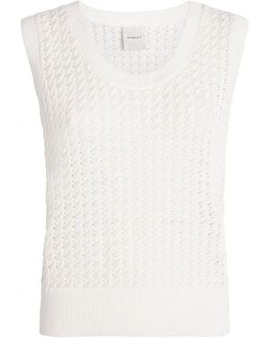 Varley Open-Knit Ferns Tank Top - White
