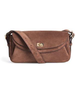 Sandro Suede Le Mambo Shoulder Bag - Brown