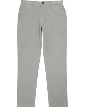 Barbour Stretch-Cotton Twill Pants - Gray