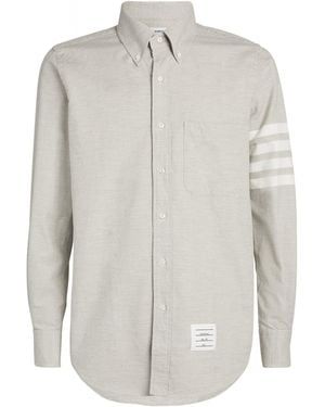 Thom Browne 4-Bar Stripe Shirt - Grey
