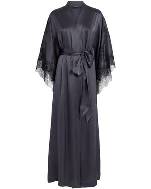 Carine Gilson Silk Long Cérès Robe - Blue