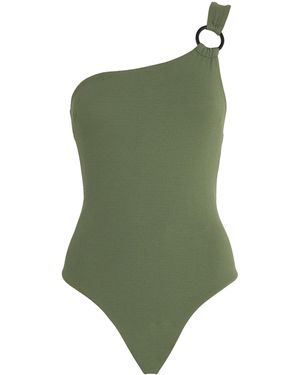 Matteau One-Shoulder Swimsuit - Green
