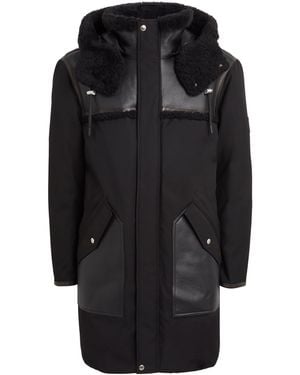 Mackage Shearling-Trim Down Bear Coat - Black