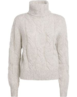 MAX&Co. Wool-Blend Rollneck Sweater - White