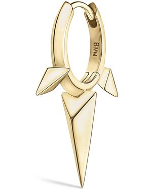 Maria Tash Faceted Triple Long Spike Hoop Earring - Metallic