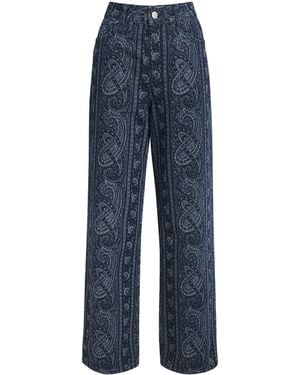 Claudie Pierlot Paisley Straight Jeans - Blue