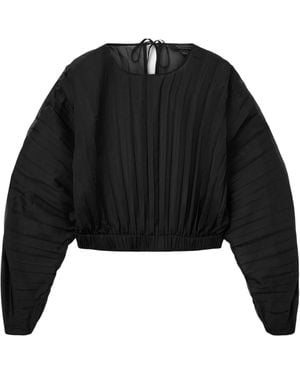 AllSaints Pleated Micaela Top - Black