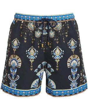 CAMILLA Under Scarab Skies Shorts - Blue