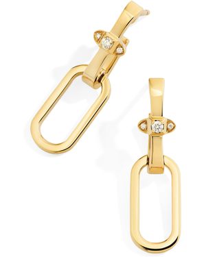 Marli New York And Diamond Tip-Top Link Drop Earrings - Metallic
