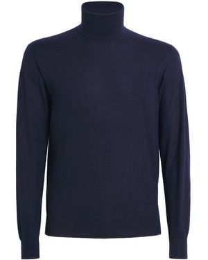 Ralph Lauren Cashmere Rollneck Sweater - Blue