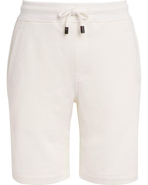 Isaia Drawstring Sweatshorts - White