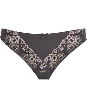 Chantelle Lace Champs Élysées Brazilian Briefs - Grey