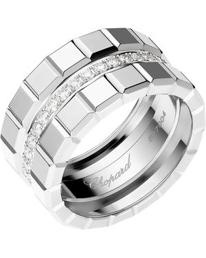 Chopard And Diamond Ice Cube Ring - Metallic