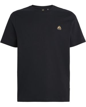 Moose Knuckles Pima Cotton Crescent T-Shirt - Black